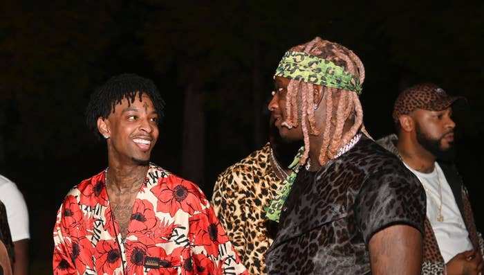 21 Savage with Young Thug for his 30th birthday
