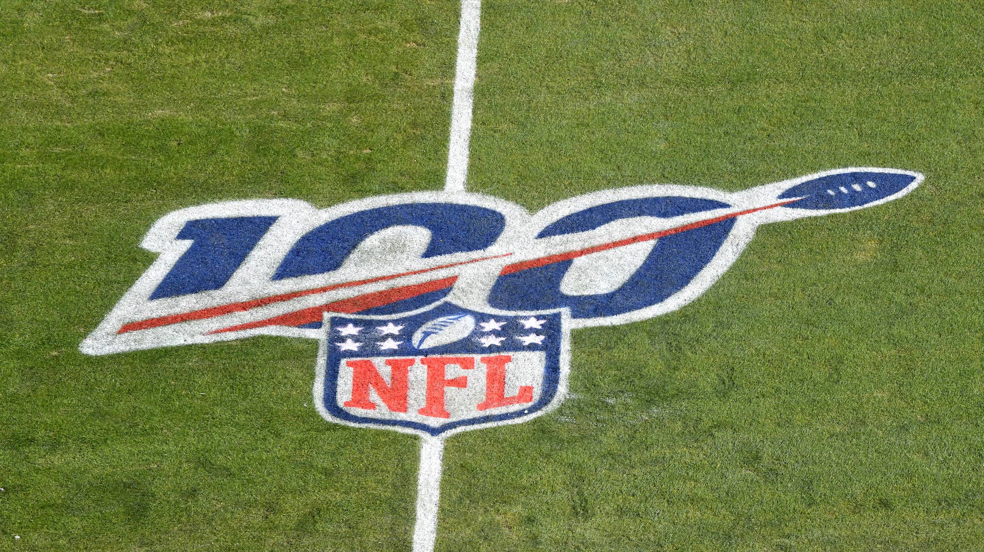 The NFL 100 year anniversary logo