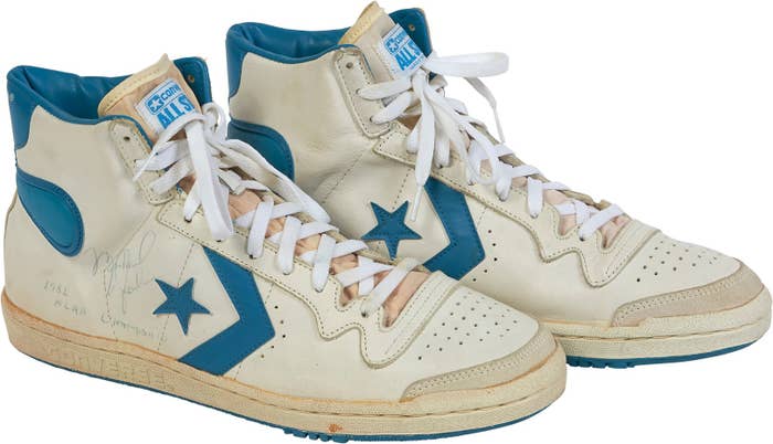 Michael Jordan Game Worn Converse Fastbreak High 1982 Right