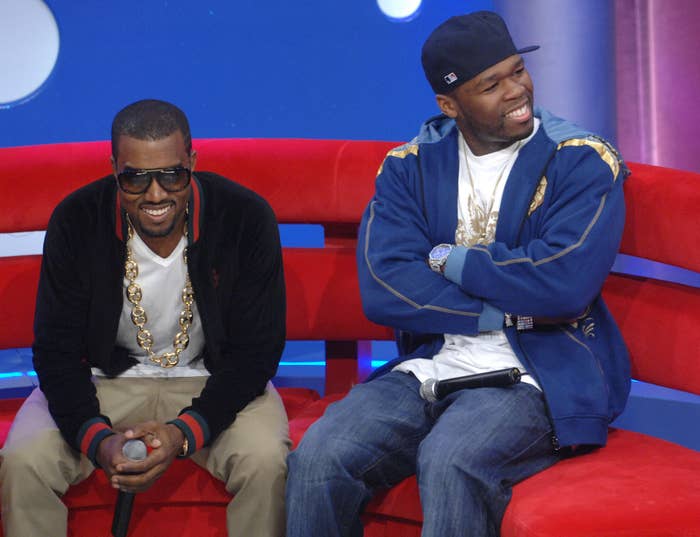 50 cent and kanye west release day battle