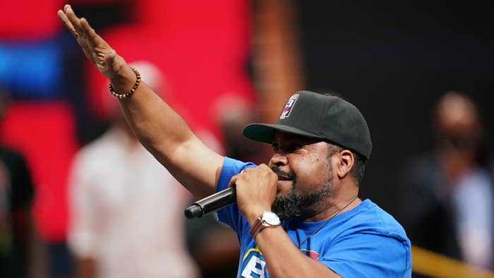 Ice Cube performs during BIG3 - Week Four at the American Airlines Center