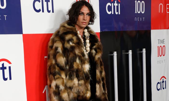 Ezra Miller appears on red carpet for Time 100 event