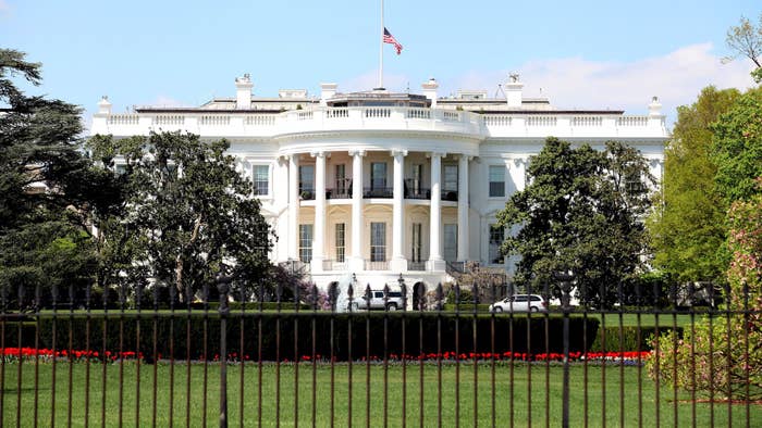 Image of White House outside the gate