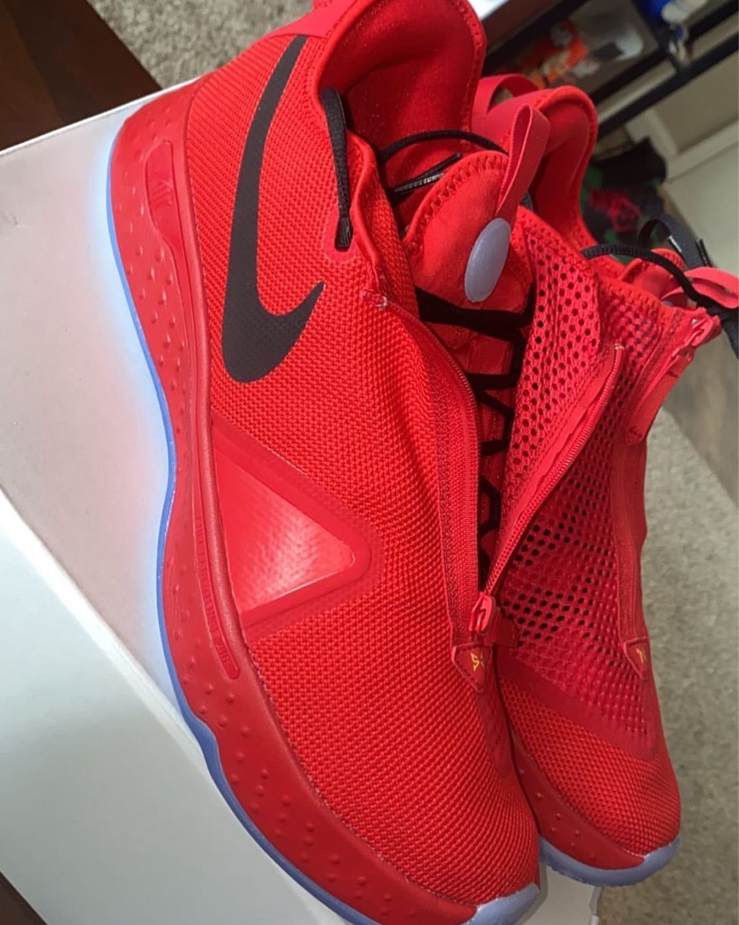 Nike By You iD PG 4 University Red Black