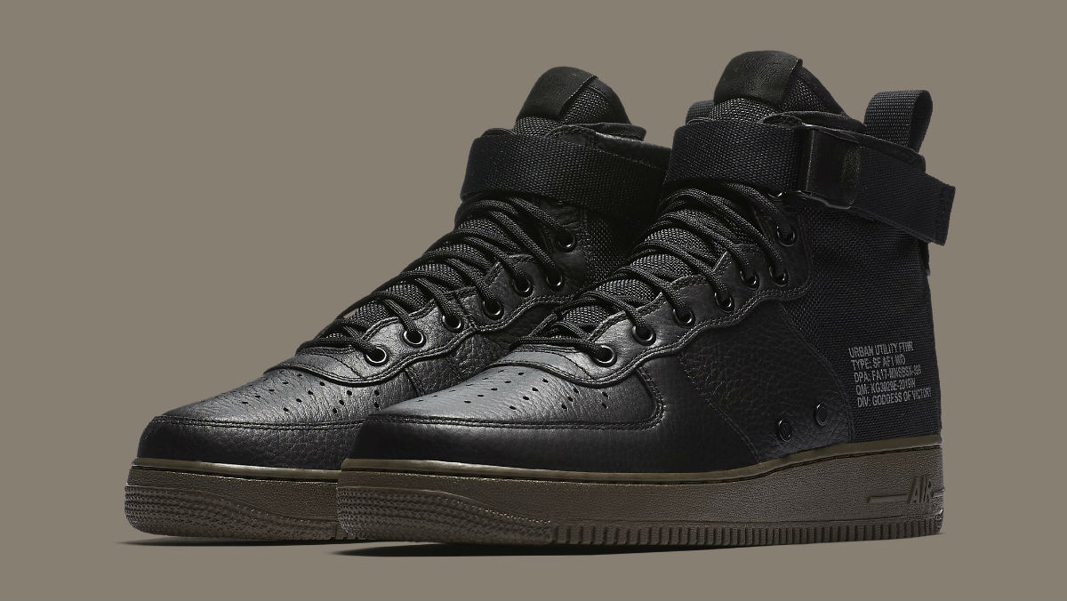 Sf air force 1 cheap mid black cargo khaki