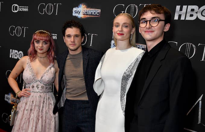 Starks arrive at the &quot;Game of Thrones&quot; season finale premiere.