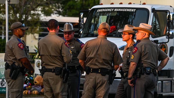 Cops in Uvalde, Texas this week