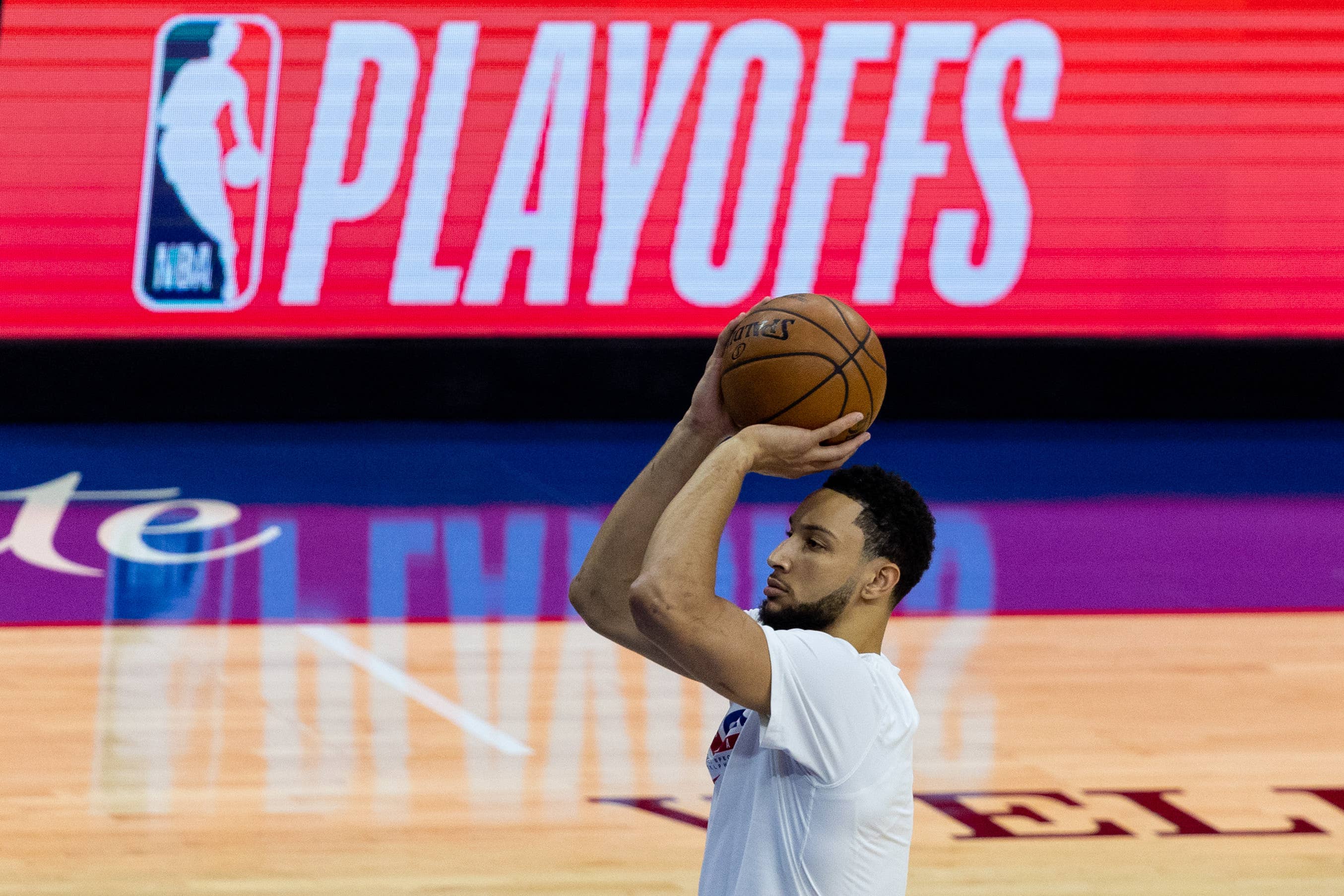 Ben Simmons Game 7 Warmup Sixers Hawks 2021