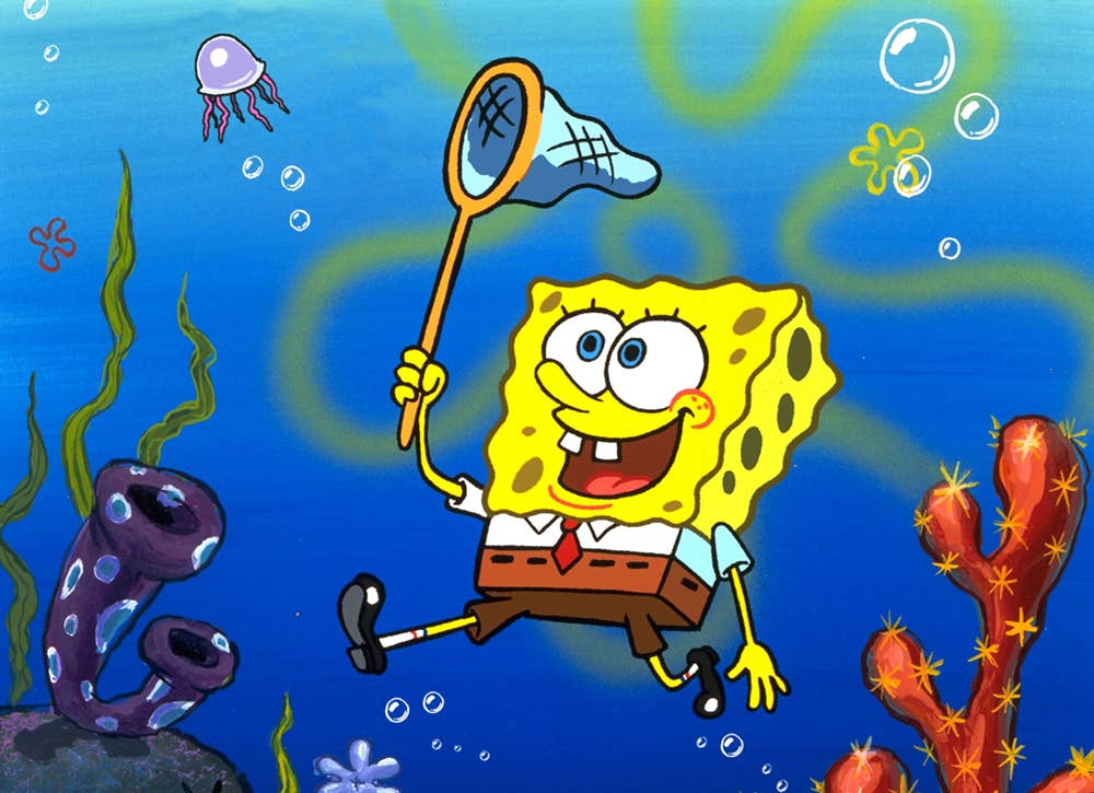 You can't tell me spongebob doesn't look adorable in these photos