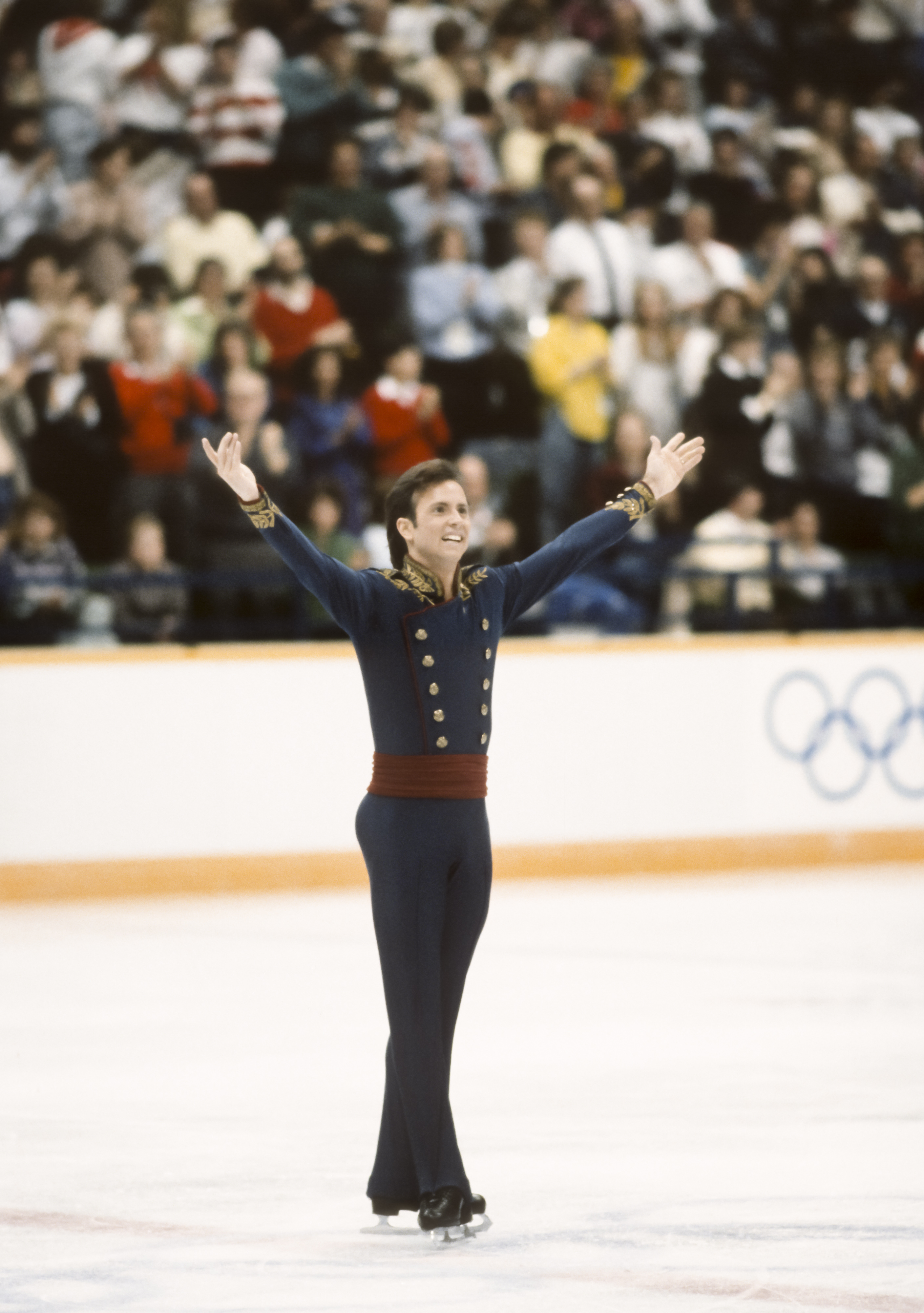 This is a photo of U.S. figure skater Brian Boitano at the 1988 Winter Olympics in Calgary.