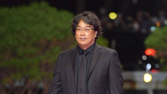 Film director Bong Joon Ho arrives at the opening ceremony of the 26th Busan International Film Festival