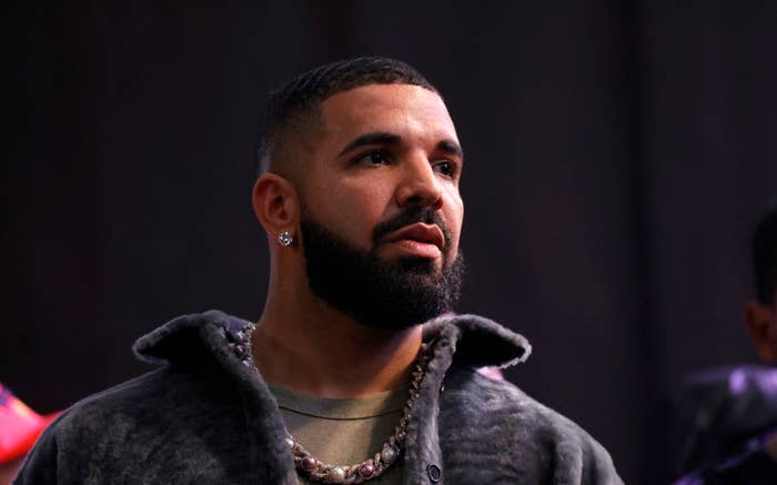 Drake onstage at URL&#x27;s &quot;Till Death Do Us Part&quot; rap battle