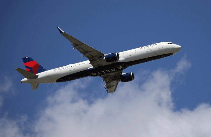 A Delta Airlines flight