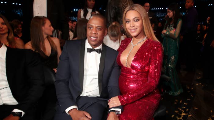 Jay-Z and Beyonce at the Grammy Awards