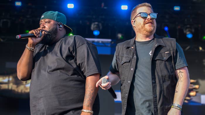 Killer Mike and El P of Run the Jewels perform during the All Points East Festival