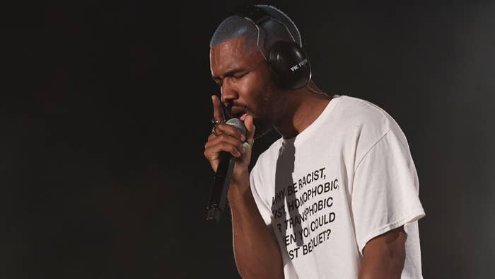 frank ocean is seen performing live