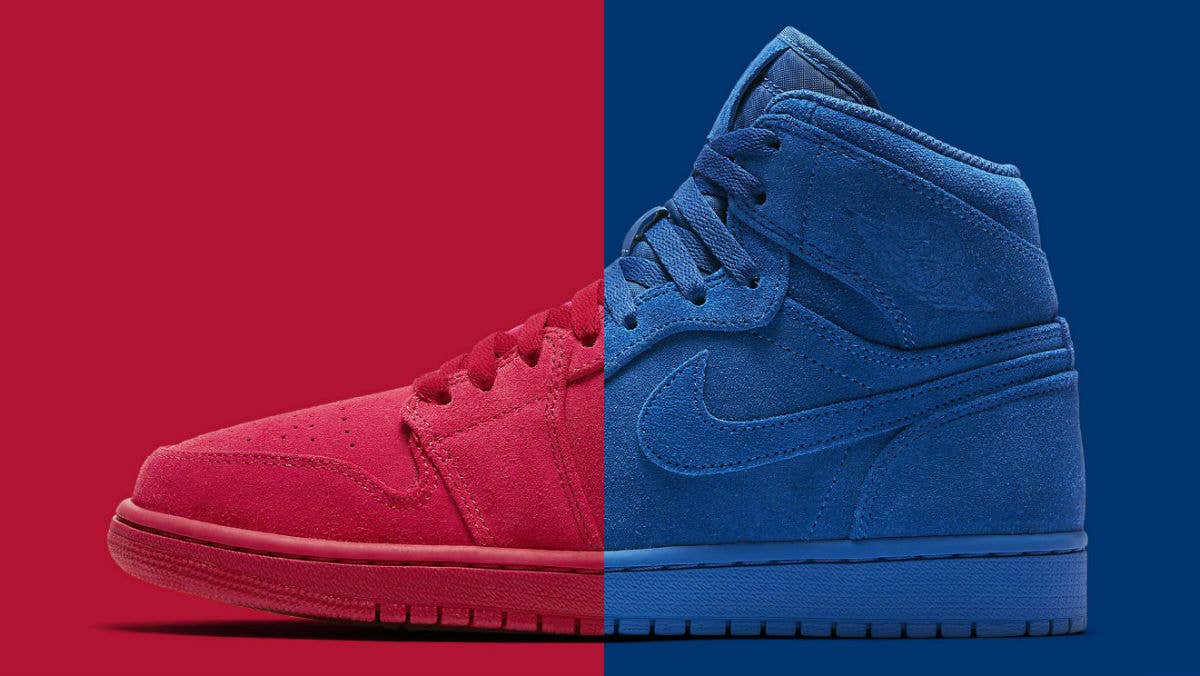 Red And Blue Suede Air Jordan 1S On The Way | Complex