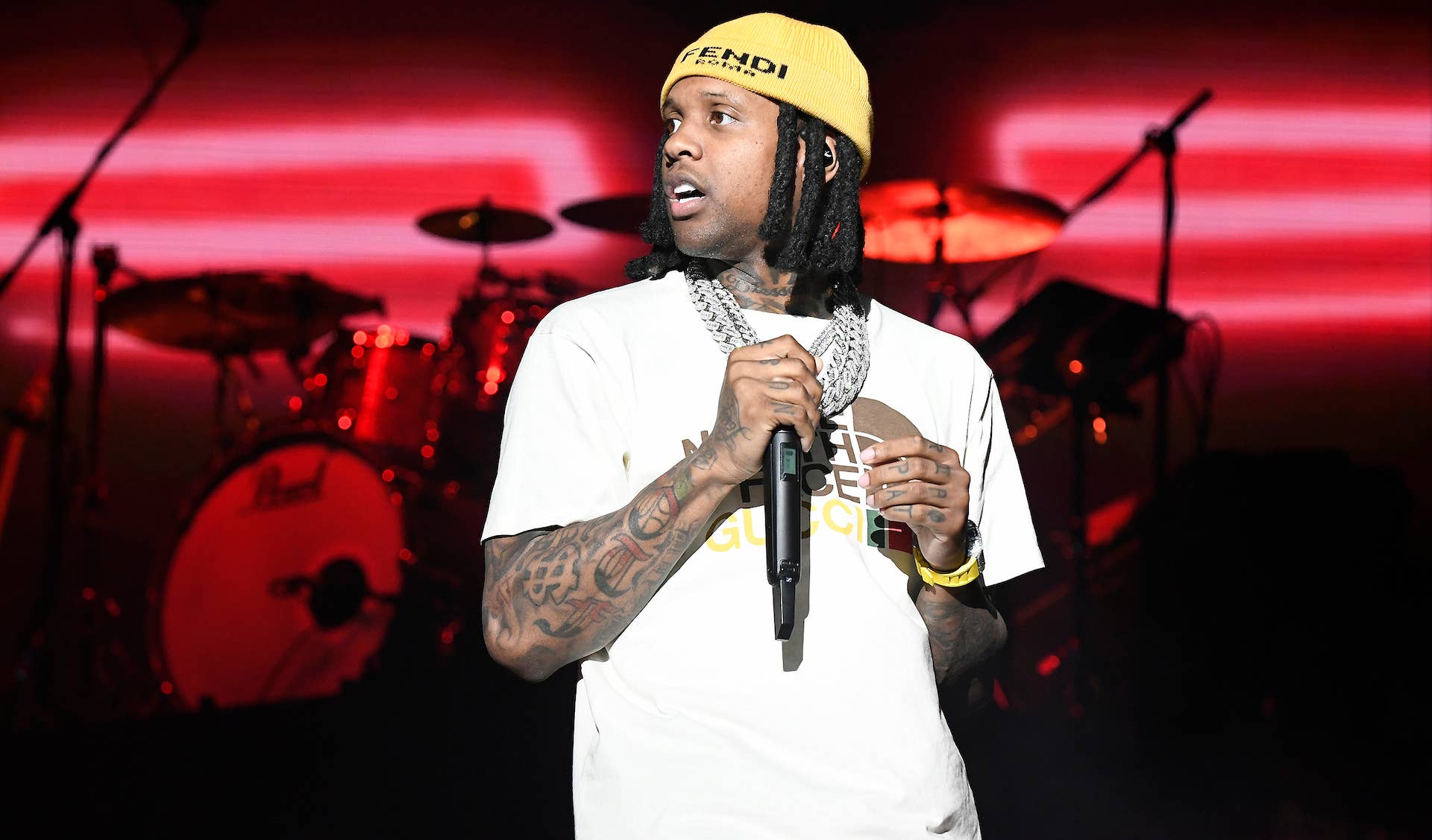 Lil Durk performs at 2023 Dreamville Music Festival