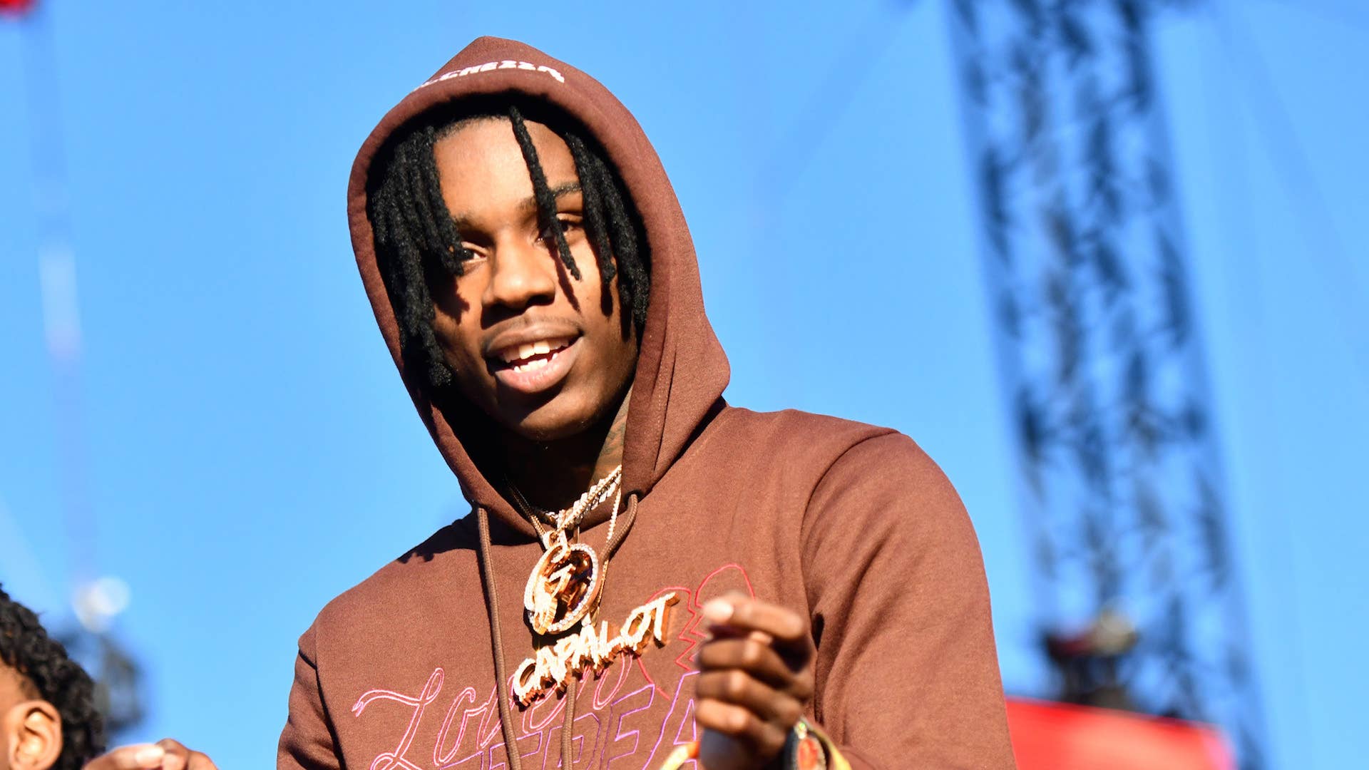 Polo G performs onstage during day 2 of the Rolling Loud Festival