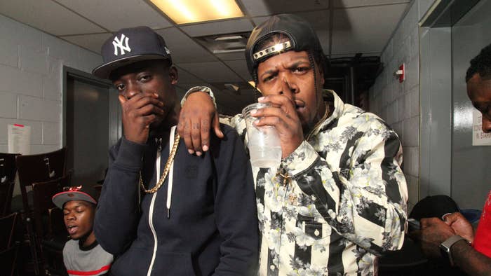 Bobby Shmurda and Rowdy Rebel attend Fab in Concert at BB King Blues Club &amp; Grill