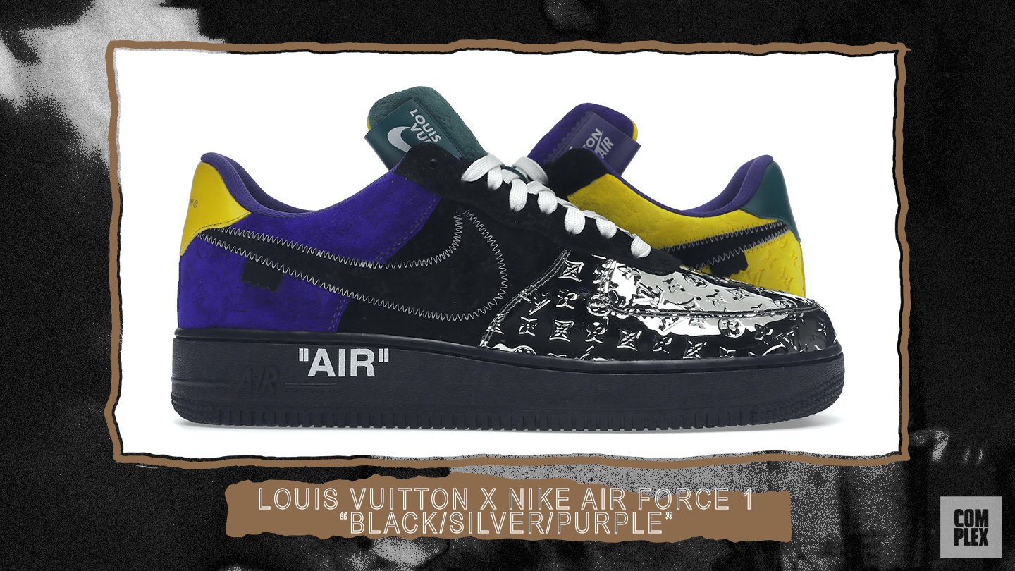 Louis Vuitton x Nike Air Force 1 Black/Purple