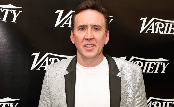 Nicolas Cage on red carpet at SXSW 2022