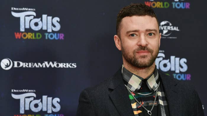 Justin Timberlake, actor and musician, is at the photo shoot for the movie &quot;Trolls World Tour&quot;