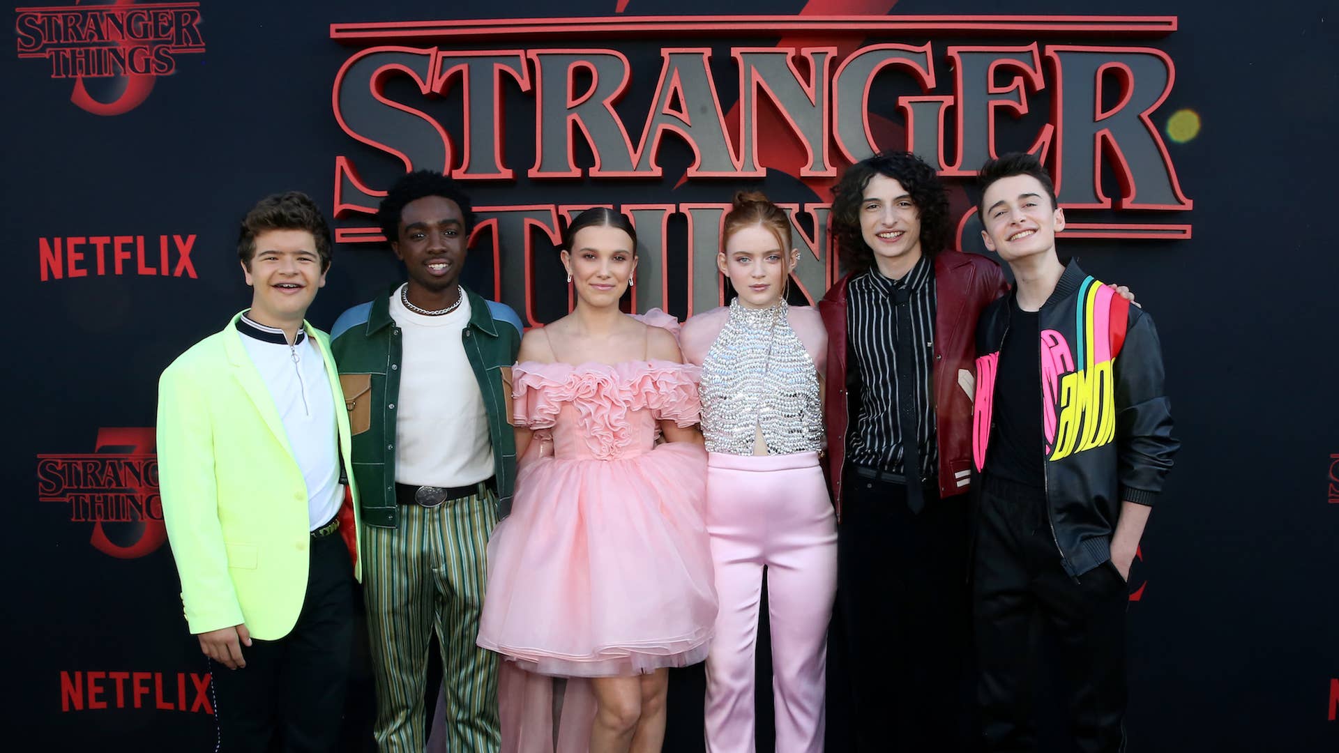 Cast attends the "Stranger Things" Season 3 World Premiere.