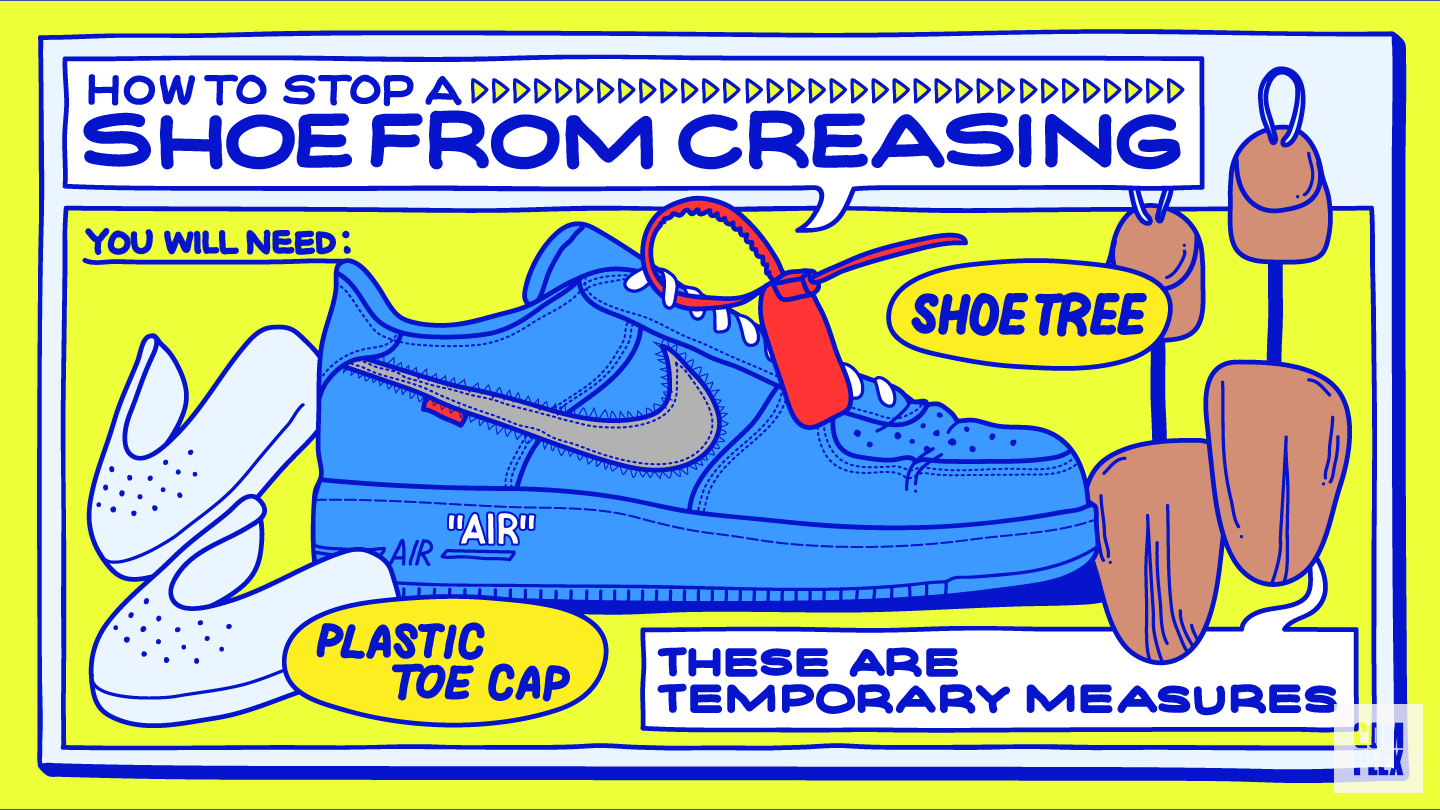 How to stop a shoe from creasing
