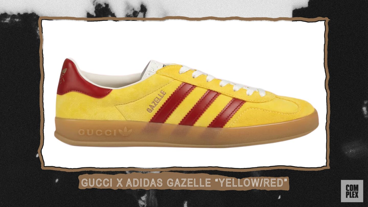 Gucci Adidas Gazelle Yellow/Red