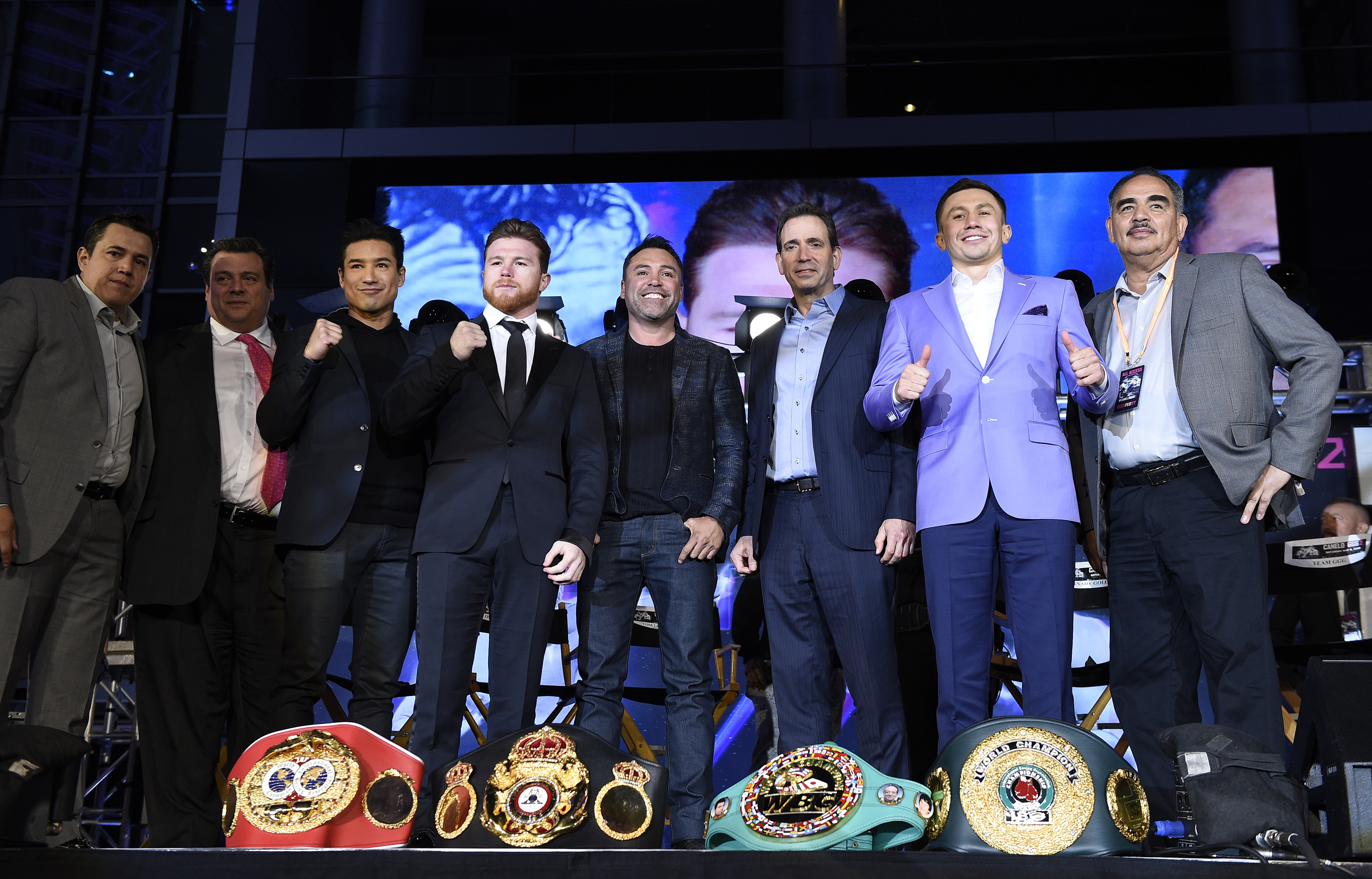 GGG Canelo Feb 2018 Press Conference Getty