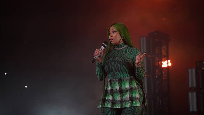 Nicki Minaj attends Power 105.1 Powerhouse 2022 at Prudential Center on October 29, 2022 in Newark, New Jersey