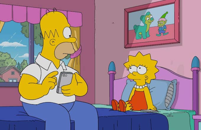 Simpsons Homer Lisa