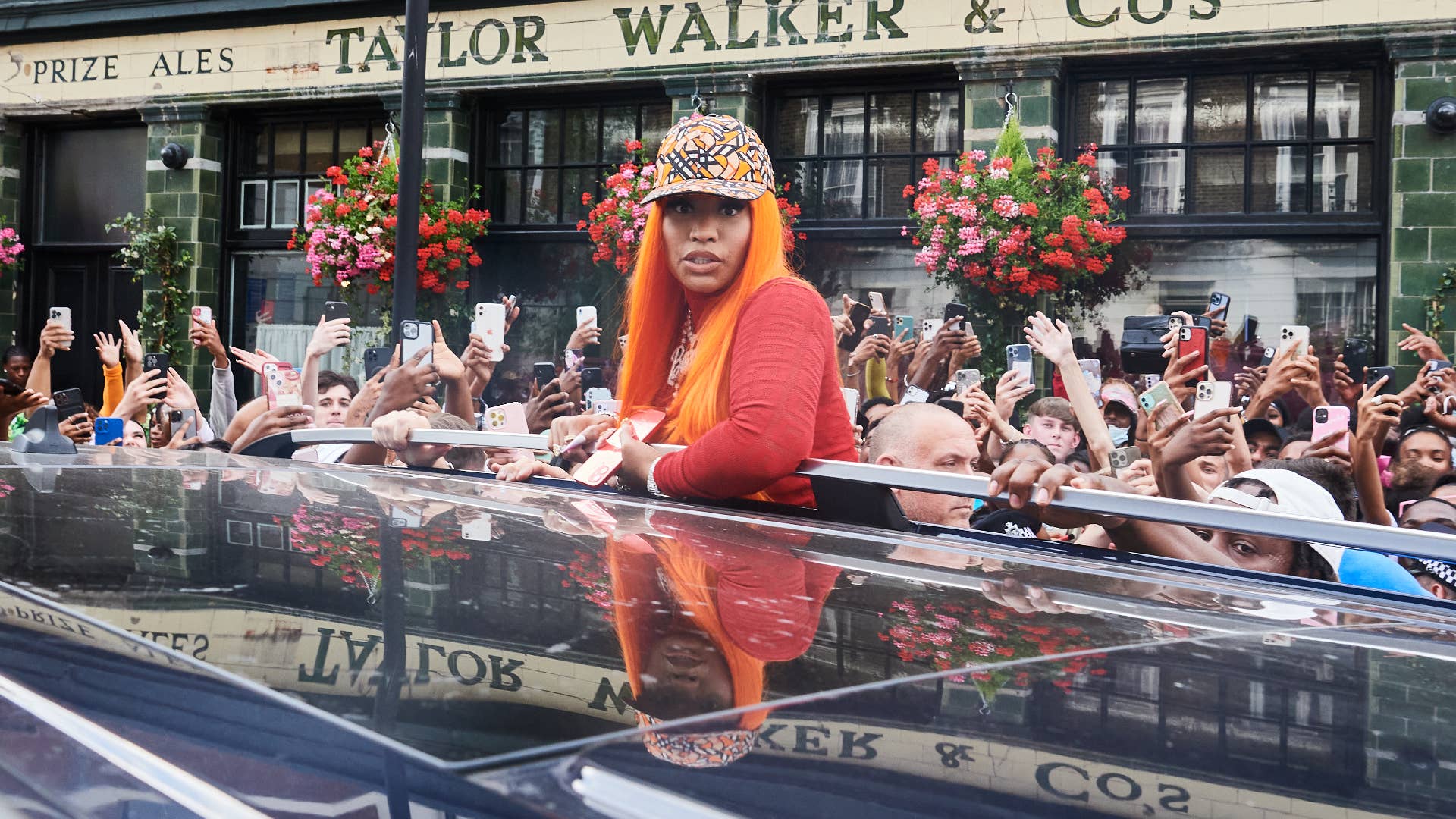 Nicki Minaj is seen outside KoKo in London, England.