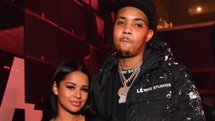G Herbo and Taina Williams attend the All Black Birthday Celebration at Gold Room