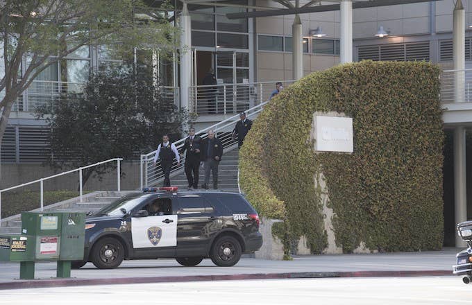 YouTube headquarters on April 3, soon after a shooting