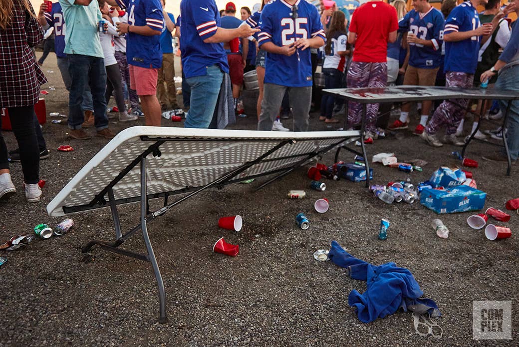 Bills Mafia Complex Original Broken Plastic Table