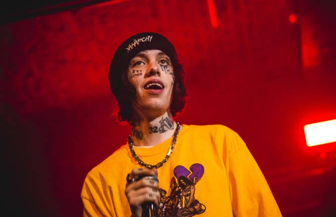 Lil Xan performs on stage