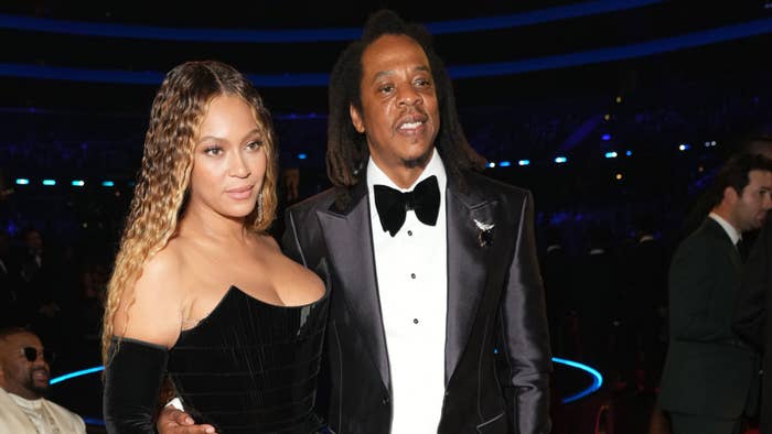 Jay Z and Beyonce at the 2023 Grammys