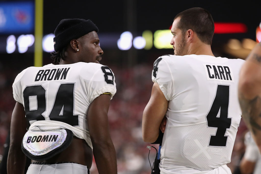 Antonio Brown Derek Carr Raiders Cardinals 2019