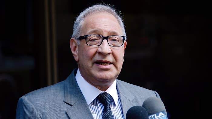Attorney Mark Geragos speaks during a news conference