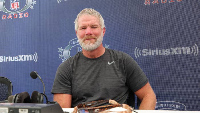 Former NFL player Brett Favre attends day 3 of SiriusXM At Super Bowl LVI on February 11, 2022