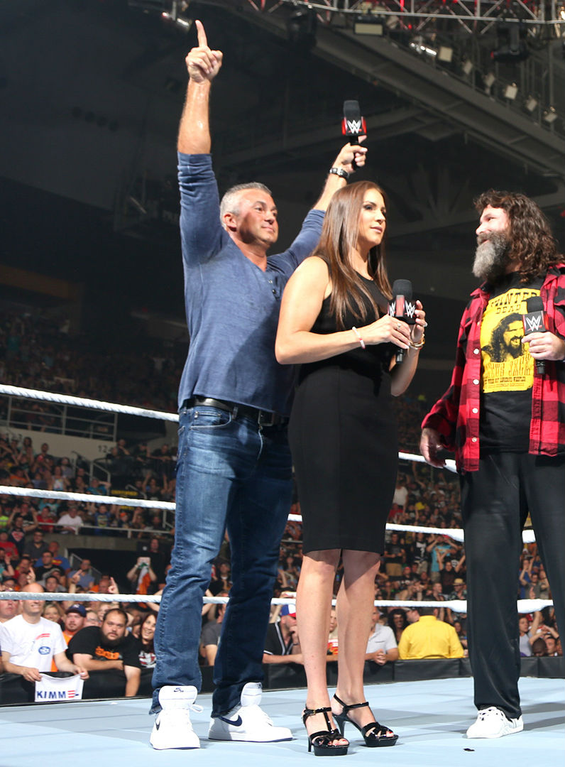 Shane McMahon Wearing the Metallic Blue Air Jordan 1