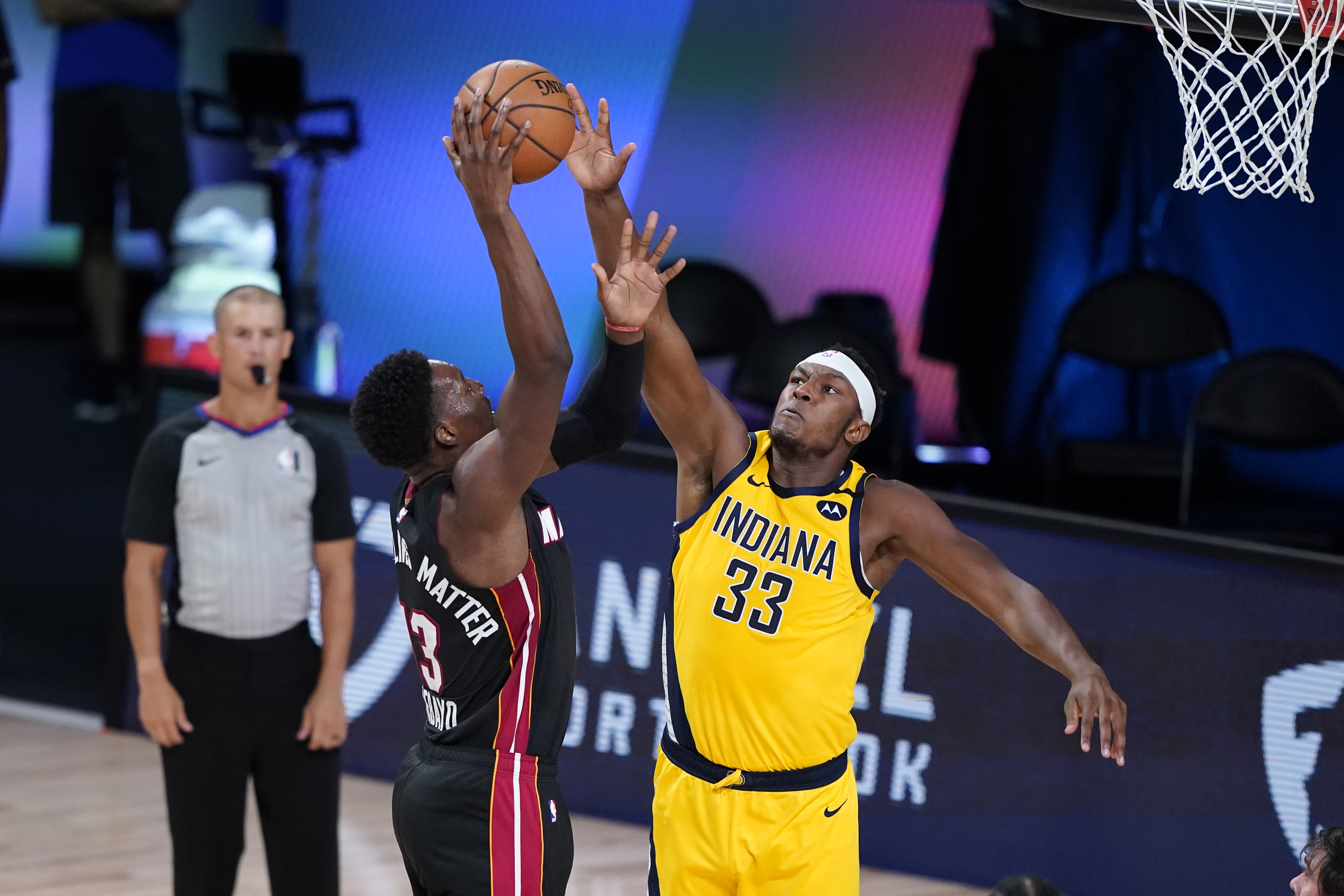 Myles Turner Pacers Heat 2020