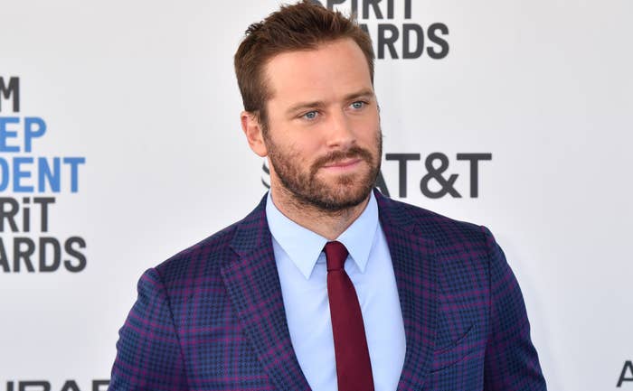 Armie Hammer attends 2019 Film Independent Spirit Awards