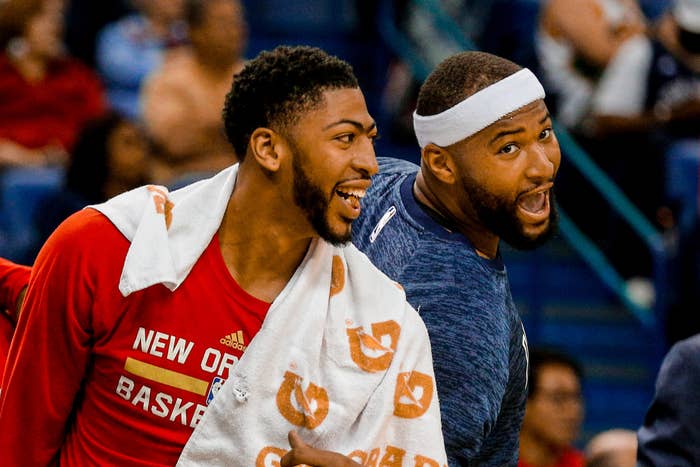 Anthony Davis DeMarcus Cousins March 2017 Pelicans Kings