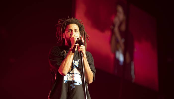 J Cole live onstage for fest post