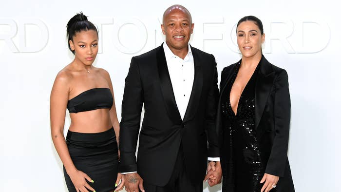 Dre, his daughter Truly, and Nicole Young.