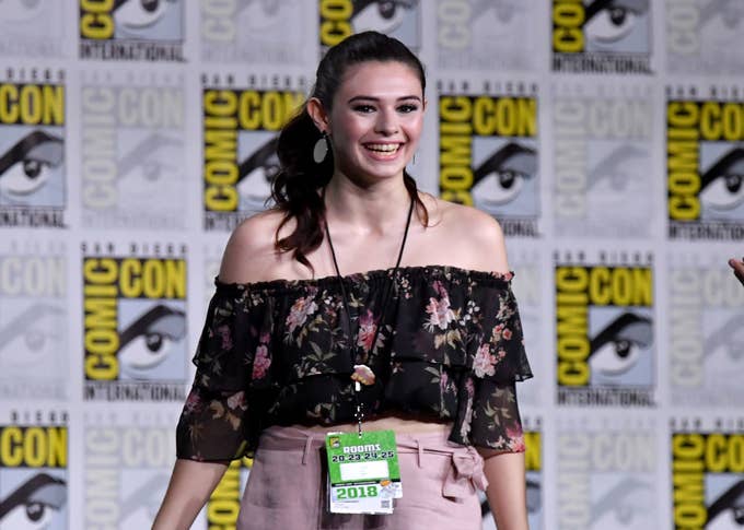 Nicole Maines the 'Supergirl' Special Video Presentation and Q&A during Comic Con