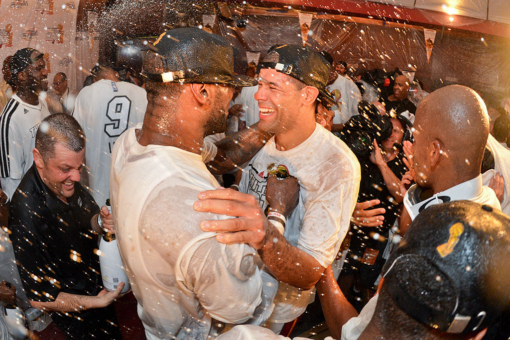 LeBron James Shane Battier Miami Heat 2014